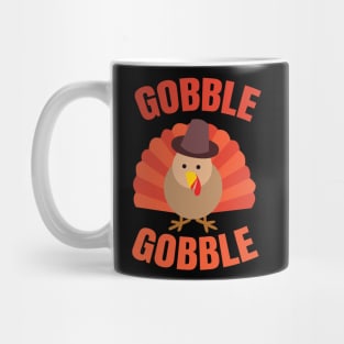 Gobble Gobble Thanksgiving Turkey Mug